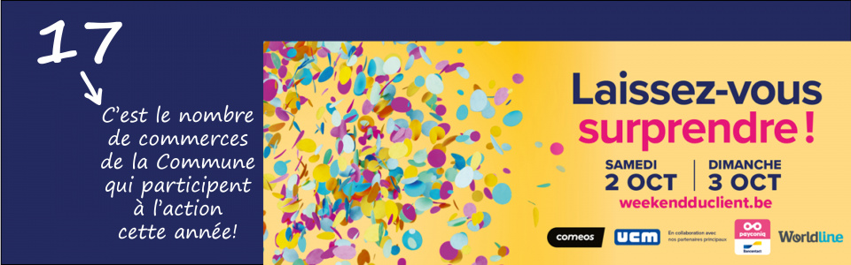 Commune de Ham-sur-Heure-Nalinnes | Week-end du client les 2 et 3 octobre 2021