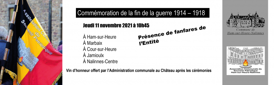 Commune de Ham-sur-Heure-Nalinnes | Commémoration du 11 novembre