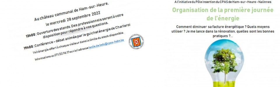 Commune de Ham-sur-Heure-Nalinnes | Journée de l'énergie