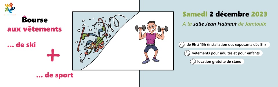 Commune de Ham-sur-Heure-Nalinnes | ANNULE : 1ère Bourse aux vêtements de ski et de sport 
